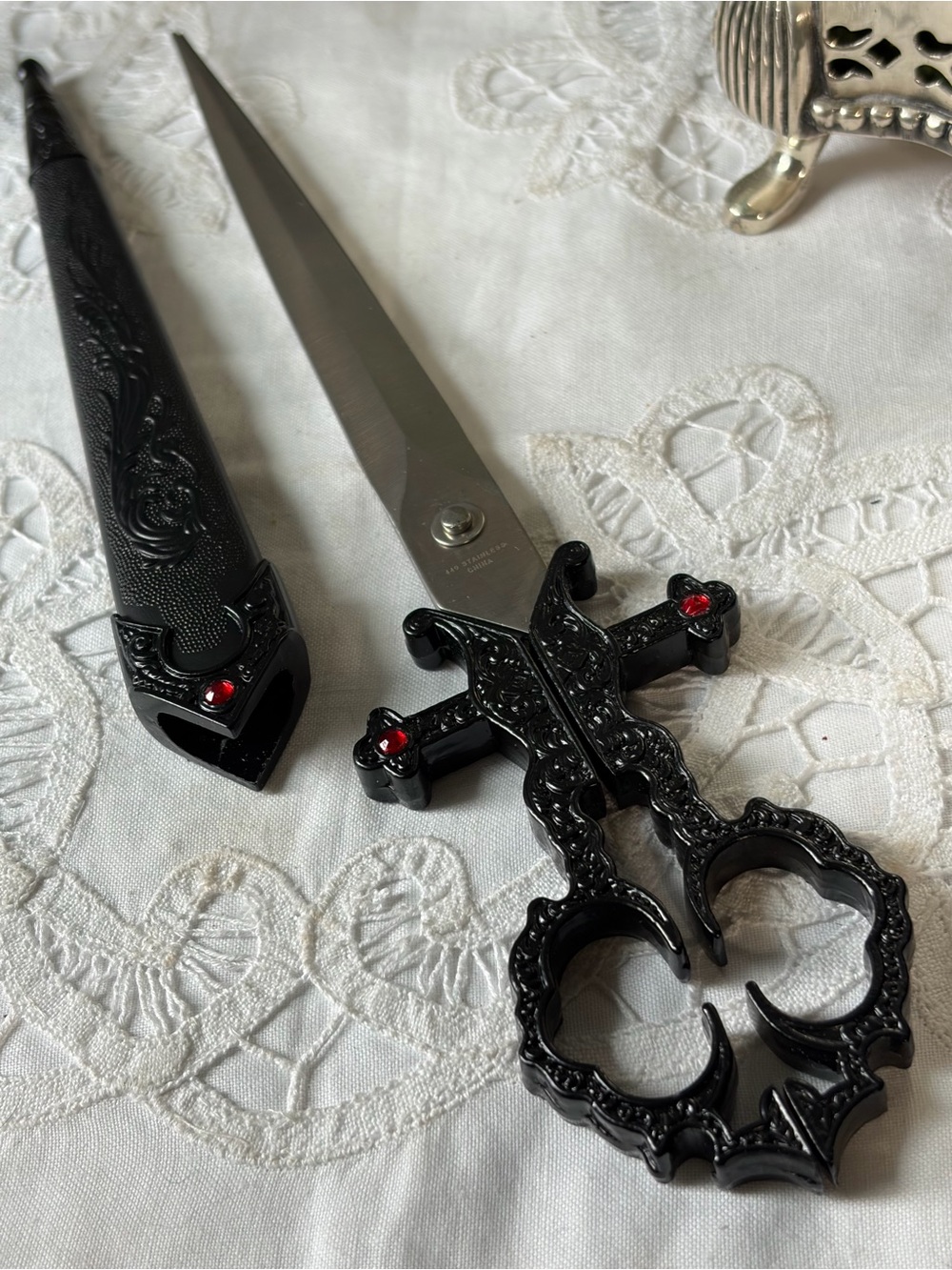 Medieval Renaissance Scissors Bodice Dagger & Sheath Knife Dirk